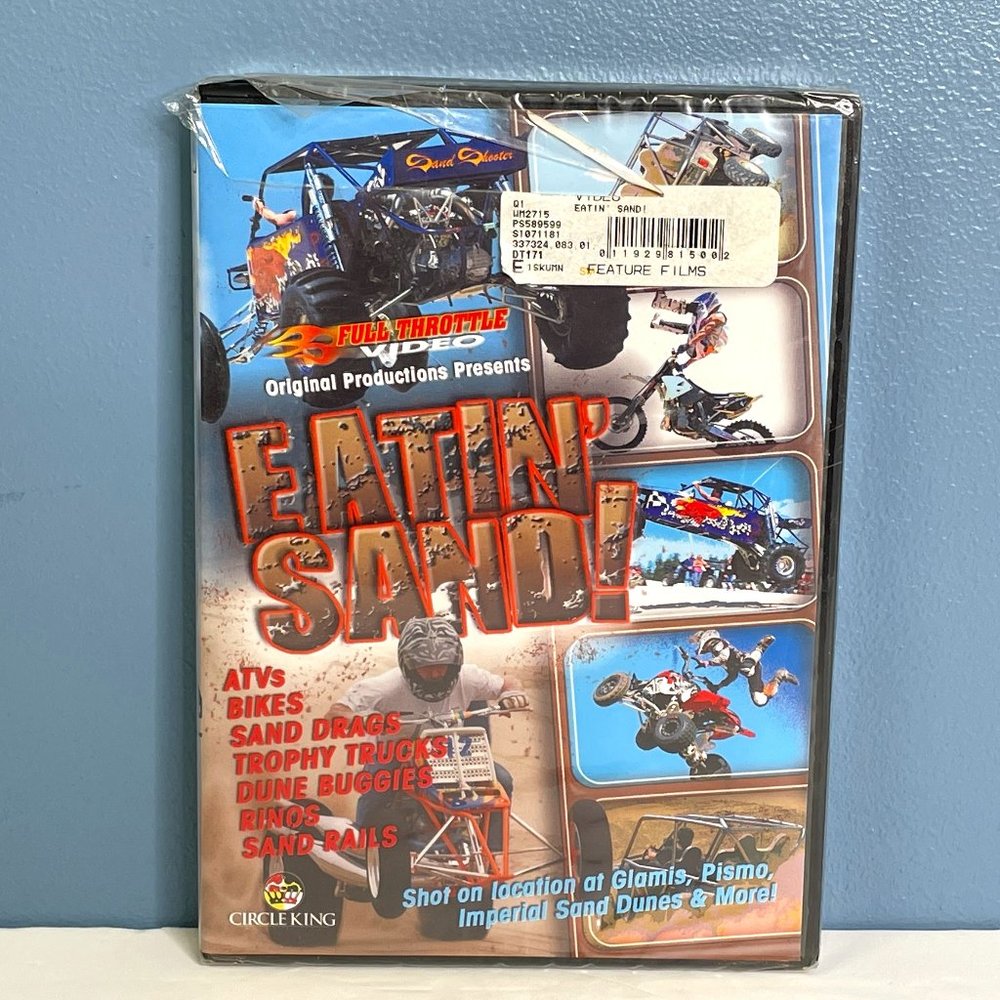 NEW Eatin Sand (DVD, 2008) Recreation Motorcycle Bikes ATVs Sand Drag Sports DVD
